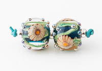 Lampwork Murrini Flower Beads