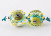 Lampwork Murrini Flower Beads