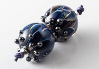 Lampwork Dahlia Bead Pair alternative view 1