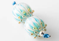 Lampwork Dahlia Bead Pair alternative view 2