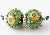 Lampwork Murrini Flower Beads