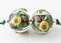 Lampwork Murrini Flower Beads