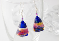 "Cobalt Blues" Lampwork Earrings