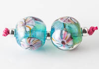 Lampwork Murrini Flower Beads