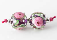 Lampwork Murrini Flower Beads