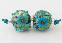 Lampwork Murrini Flower Beads