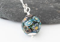 Flower Lampwork Pendant Necklace alternative view 1