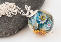 Flower Lampwork Pendant Necklace alternative view 2