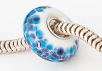 Silver Cored Fritty Lampwork Charm Bead