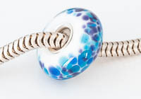 Silver Cored Fritty Lampwork Charm Bead alternative view 2