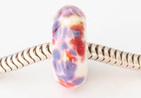 Silver Cored Fritty Lampwork Charm Bead alternative view 1