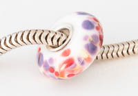 Silver Cored Fritty Lampwork Charm Bead alternative view 2