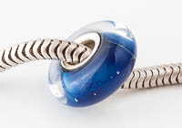 Silver Cored Lampwork Charm Bead