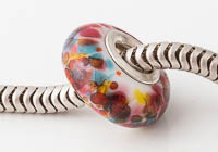 Silver Cored Lampwork Charm Bead alternative view 1