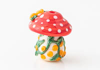 Toadstool Lampwork Bead alternative view 1