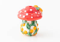 Toadstool Lampwork Bead alternative view 2