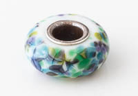 Silver Cored Fritty Lampwork Charm Bead