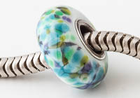 Silver Cored Fritty Lampwork Charm Bead alternative view 1