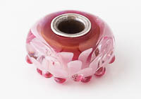 Silver Cored Dahlia Lampwork Charm Bead alternative view 2