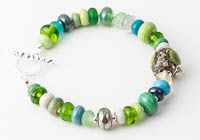 Green Lampwork Bracelet alternative view 1