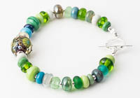 Green Lampwork Bracelet alternative view 2