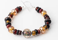 Earthy Lampwork Bracelet