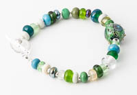 Green Lampwork Bracelet alternative view 1