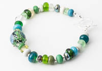 Green Lampwork Bracelet alternative view 2