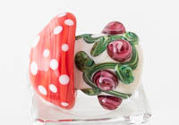 Toadstool Lampwork Bead alternative view 1