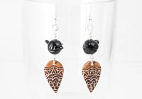 Blackbird Lampwork Earrings alternative view 1