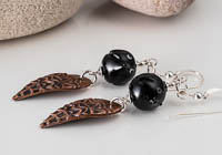 Blackbird Lampwork Earrings