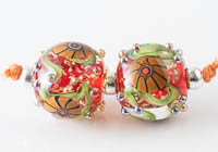 Lampwork Murrini Flower Beads