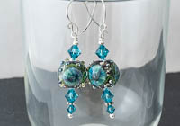 Murrini Lampwork Earrings alternative view 1