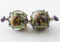 Lampwork Murrini Flower Beads