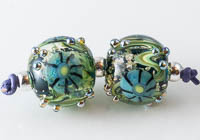 Lampwork Murrini Flower Beads