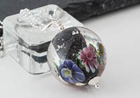 Flower Lampwork Pendant Necklace alternative view 1