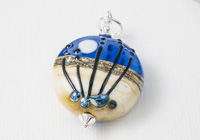 Wintry Night Lampwork Pendant