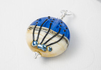 Wintry Night Lampwork Pendant alternative view 1