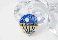 Wintry Night Lampwork Pendant alternative view 2