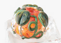 Pumpkin Lampwork Bead alternative view 1