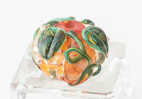 Pumpkin Lampwork Bead alternative view 2