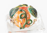 Pumpkin Lampwork Bead alternative view 1