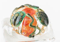 Pumpkin Lampwork Bead