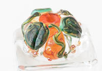 Pumpkin Lampwork Bead alternative view 2