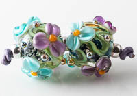 Lampwork Flower Beads