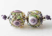 Lampwork Murrini Flower Beads