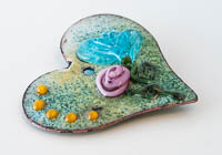 Lampwork Enamelled Copper Pendant alternative view 1