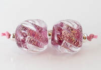 Dichroic Swirly Lampwork Beads