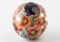 Poppy Murrini Lampwork Bead alternative view 1