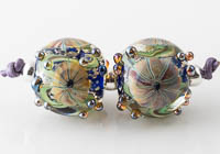 Lampwork Murrini Flower Beads